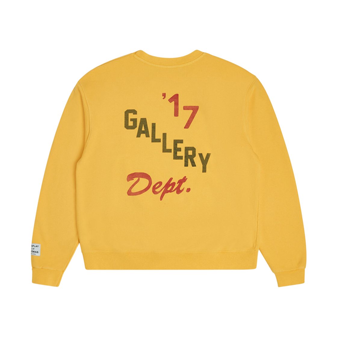 갤러리 디파트먼트 복싱 머치 크루넥 골드 옐로우(Gallery Dept. Boxing Merch Crewneck Gold Yellow) - 2
