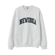 General Idea Unisex New Idea Applique Over Fit Mtm White Melange Grey