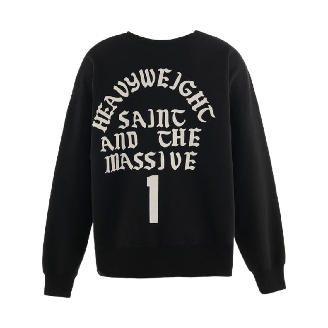 세인트 마이클 잇츠 세인트 크루 스웨트셔츠 블랙 - 24AW(Saint Mxxxxxx It's Saint Crew Sweatshirt Black - 24AW) - 2
