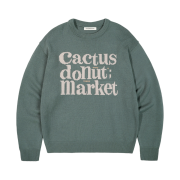 Cactusdonutmarket Cdm Basic Logo Sweater - Khaki