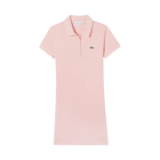 (W) Lacoste Ultra Slim Polo Shirt Dress Pink