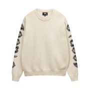 Stussy Sleeve Logo Sweater Natural