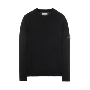 Stone Island 535A3 Lambswool Sweater Black - 21FW