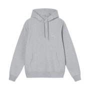 Stussy Overdyed Smooth Stock Logo Hood Grey Heather