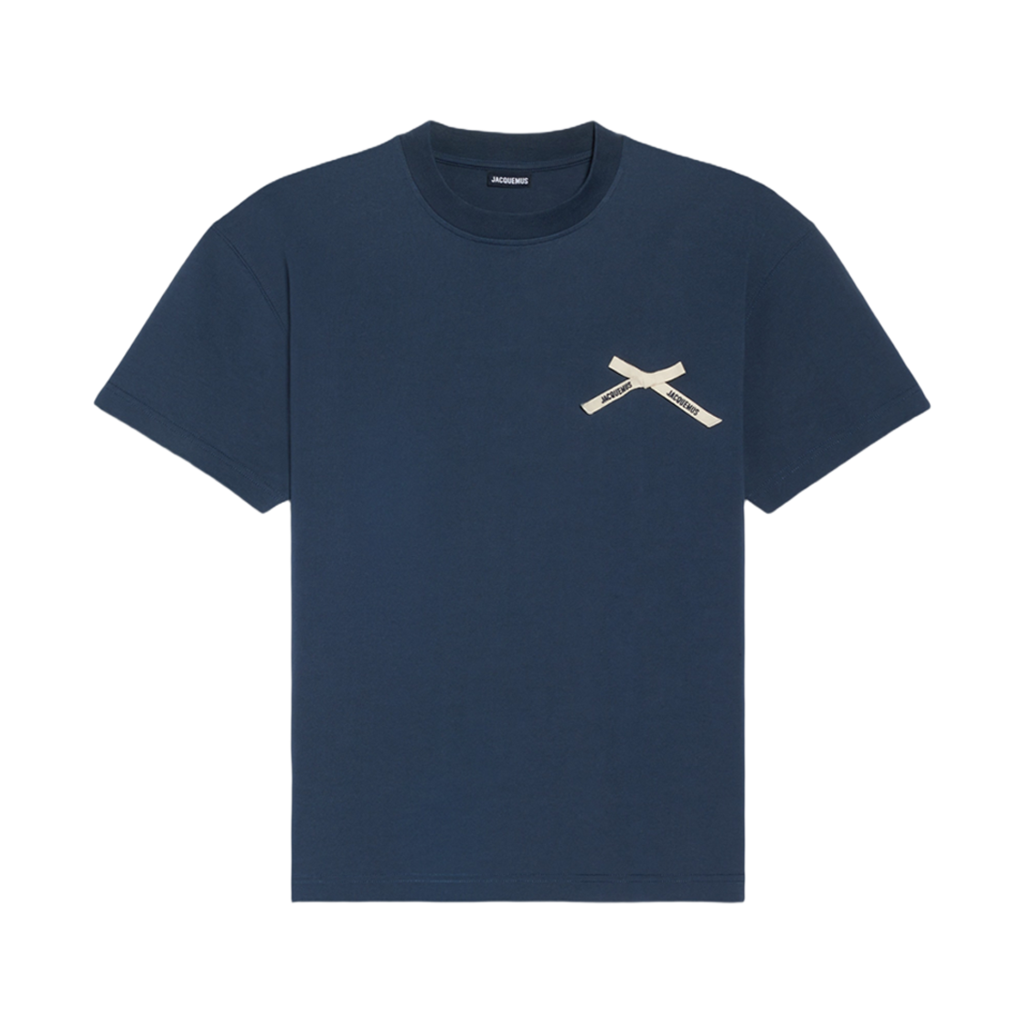 자크뮈스 르 티셔츠 노드 보우 로고 티셔츠 다크 네이비(Jacquemus Le T-Shirt Noeud Bow Logo T-Shirt Dark Navy)
