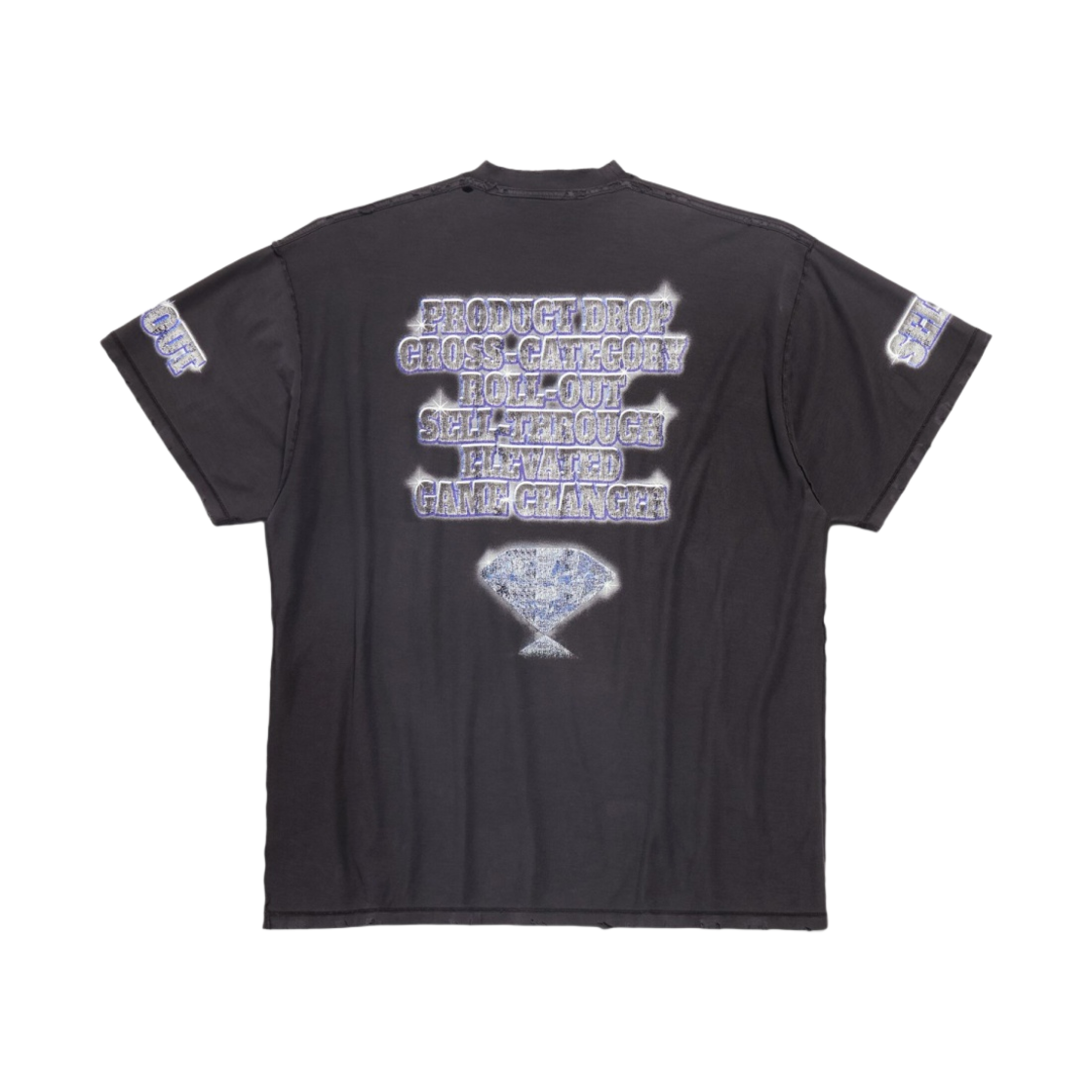 발렌시아가 SNBN 인사이드 아웃 오버사이즈 티셔츠 블랙(Balenciaga SNBN Inside Out Oversized T-Shirt Black) - 2