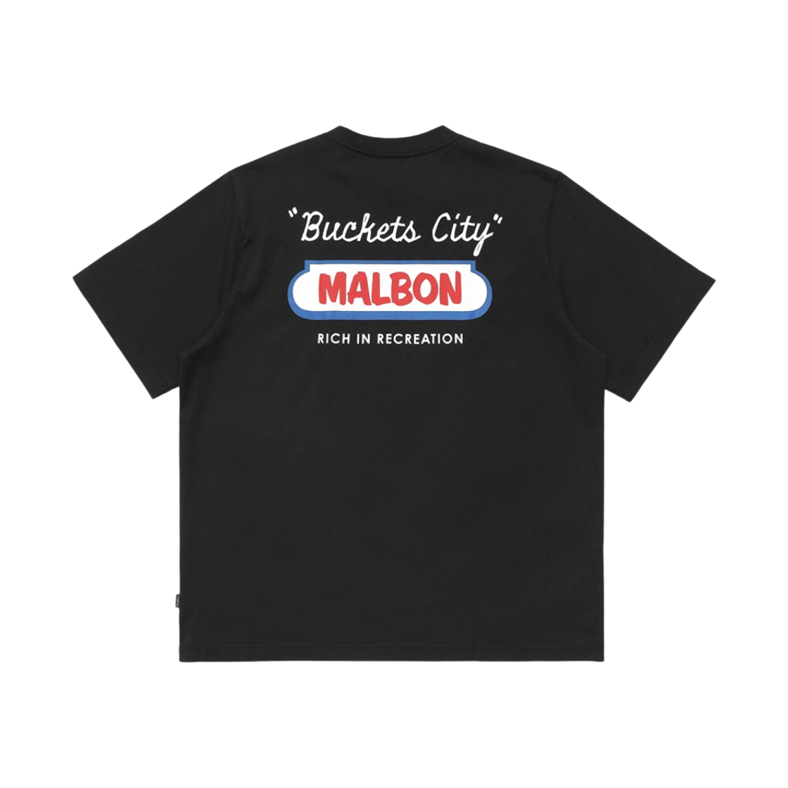 말본 골프 버킷 시티 포켓 티셔츠 블랙 | Malbon Golf | KREAM