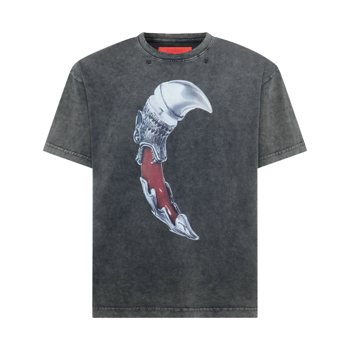 KM5BTSSKK05BK Kusikohc Printed T-Shirt Black - 25SS