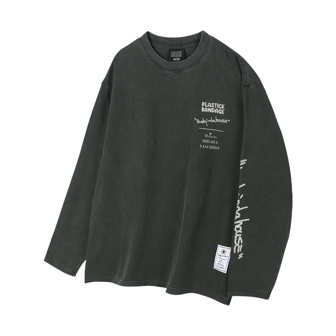PB X 미하라 야스히로 롱슬리브 피그먼트 블랙(PB X Mihara Yasuhiro Long Sleeve Pigment Black)