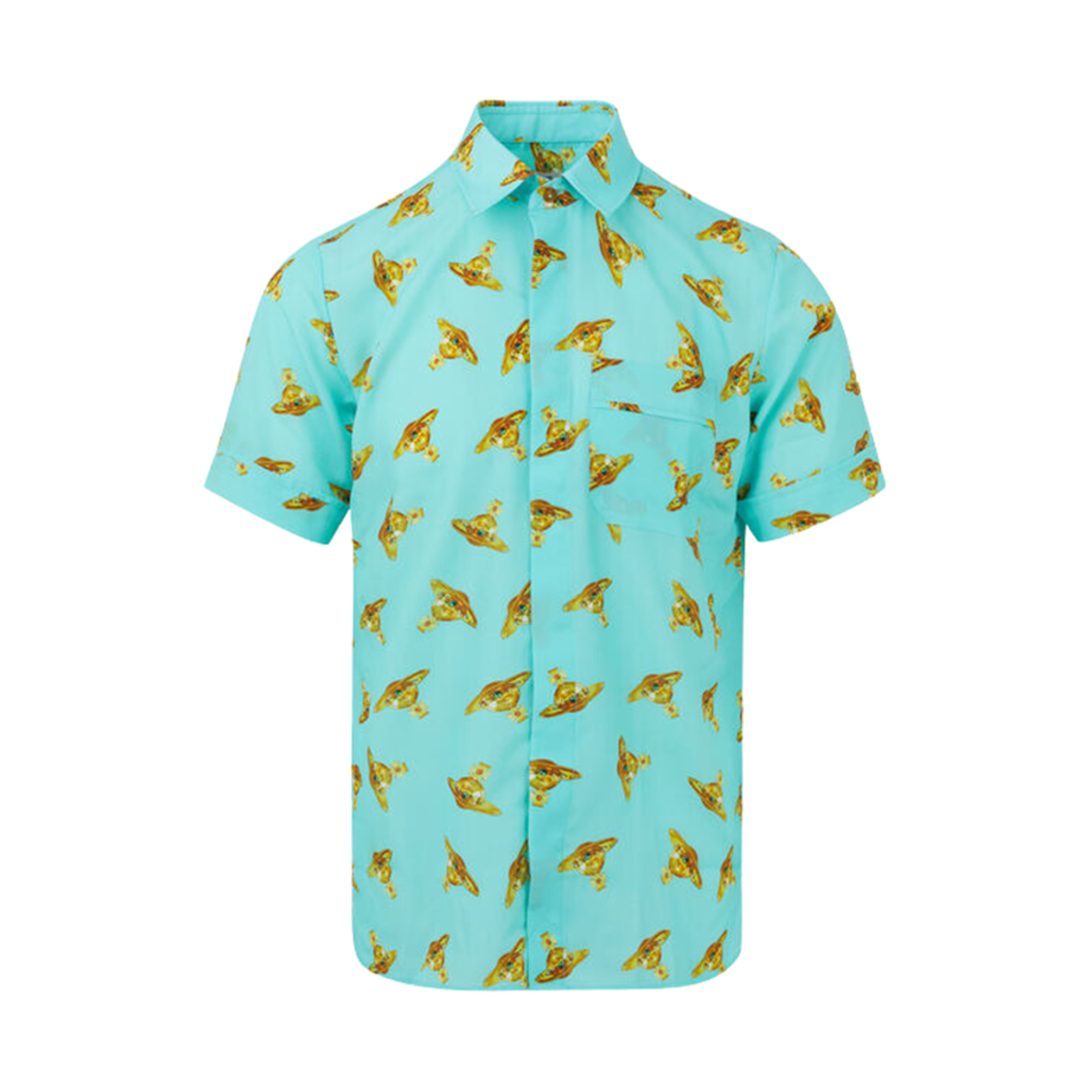 비비안 웨스트우드 클래식 숏슬리브 셔츠 터콰이즈(Vivienne Westwood Classic Short Sleeve Shirt Turquoise) - 1