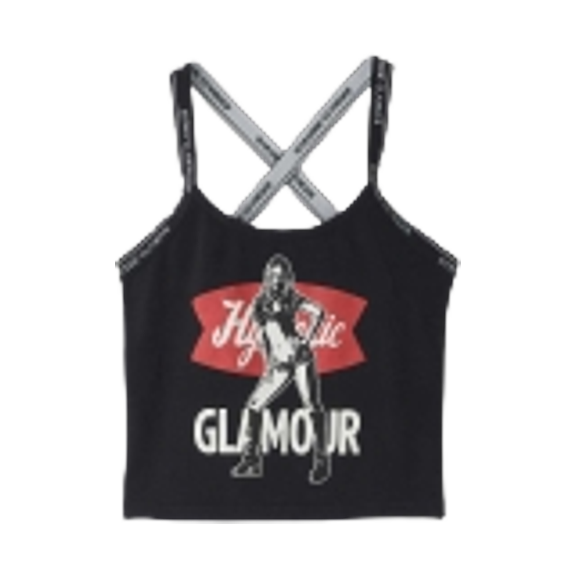 01251CR10 (W) Hysteric Glamour Hysteric Grocery Camisole Black