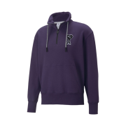 Puma x AMI Half-Zip Sweatshirt Deep Plum