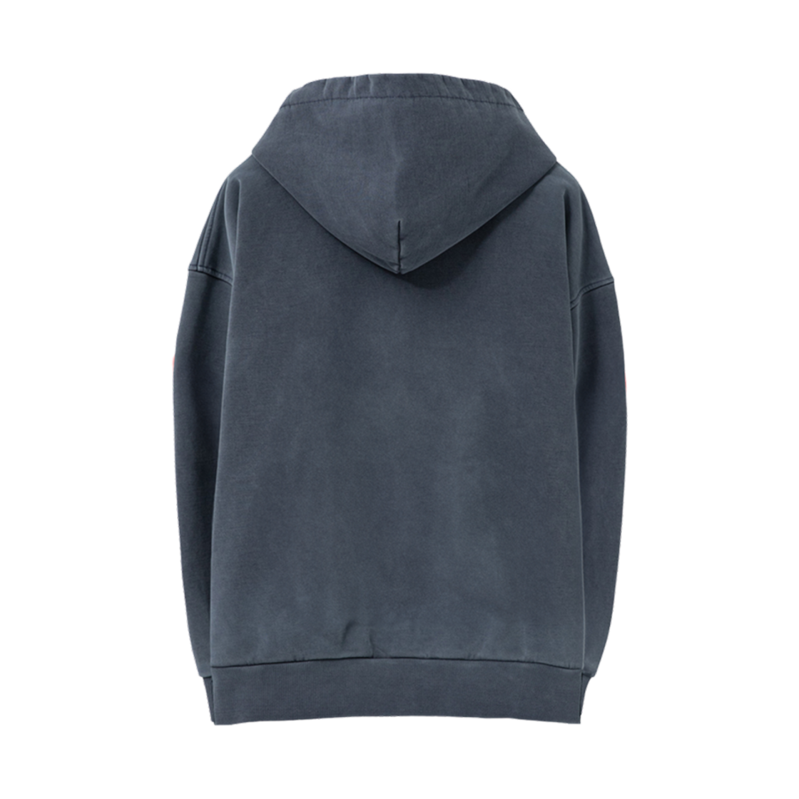우영미 페인티드 로고 다잉 후드 집업 네이비 - 25SS(Wooyoungmi Painted Logo Dyeing Hood Zip Up Navy - 25SS) - 2