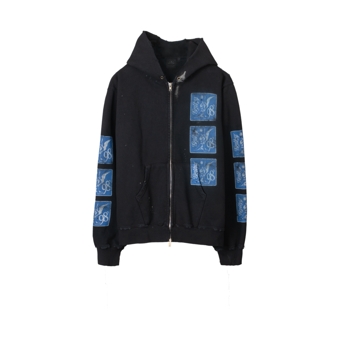 게더레이지 98' 러브 어페어 후드 집업 블랙(Gatherlazy 98' Love Affair Hood Zip-Up Black)