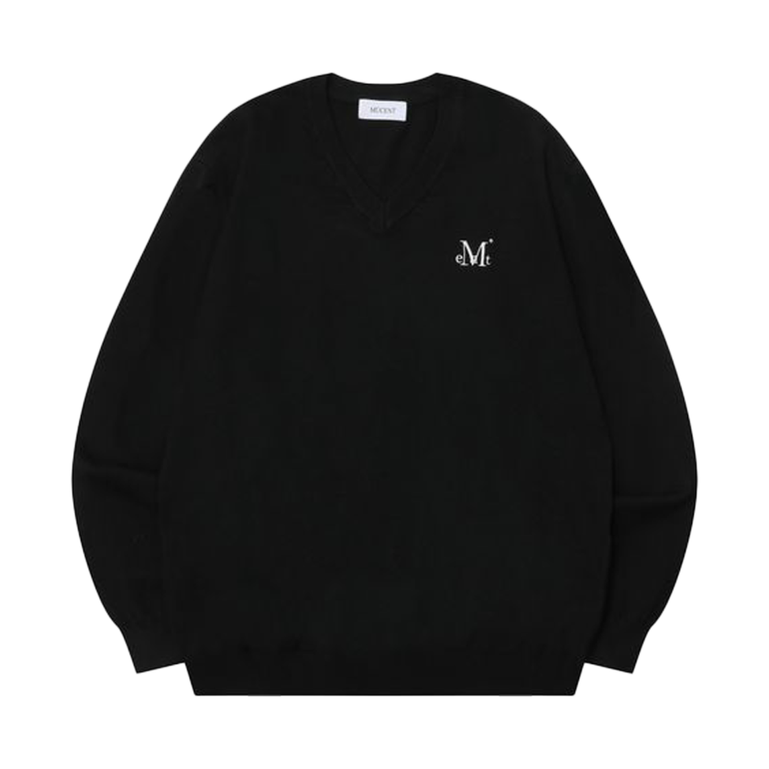 P00000OQ_BK MUCENT Evergreen V-Neck Knit Black