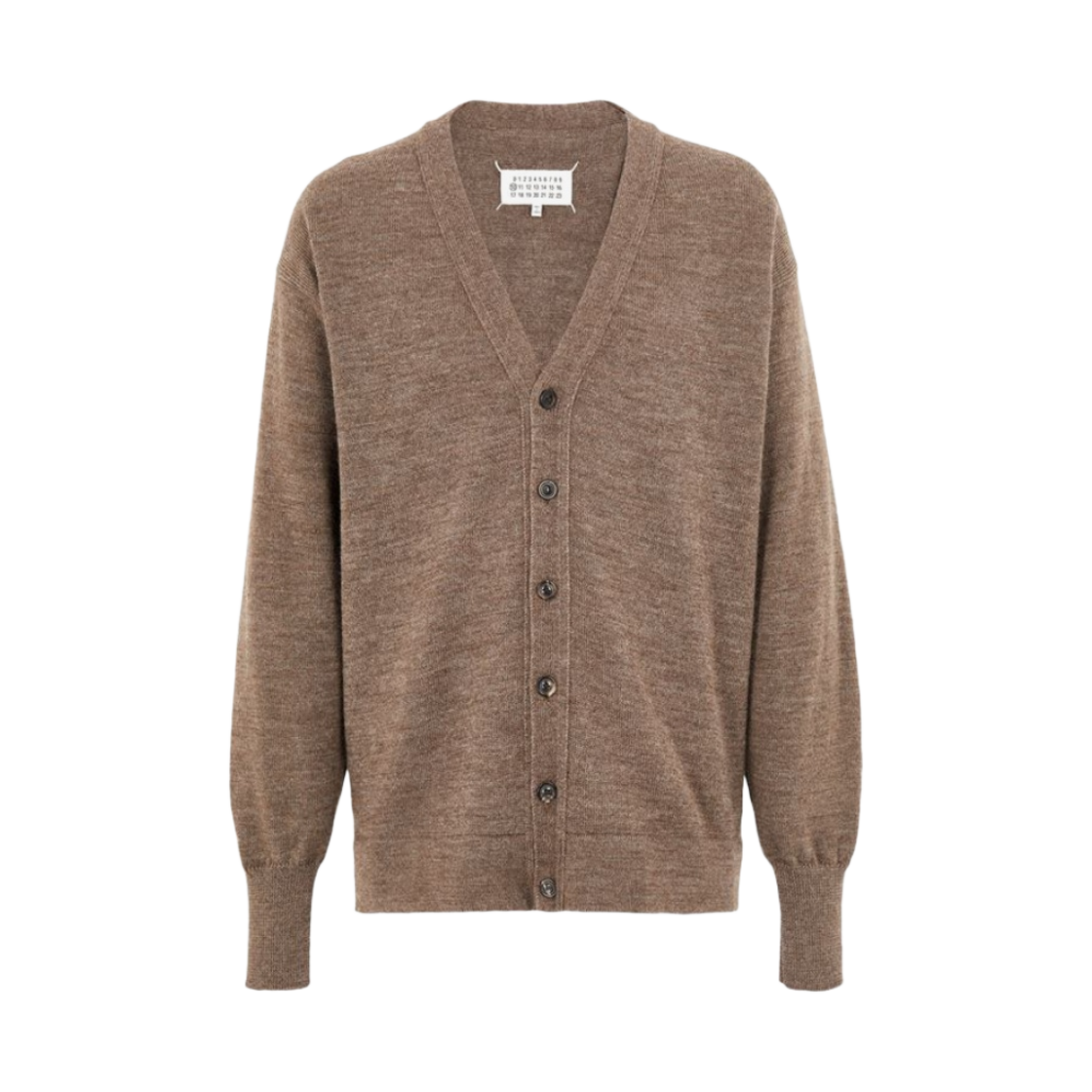 메종 마르지엘라 엘보우 패치 가디건 브라운(Maison Margiela Elbow Patch Cardigan Brown) - 1