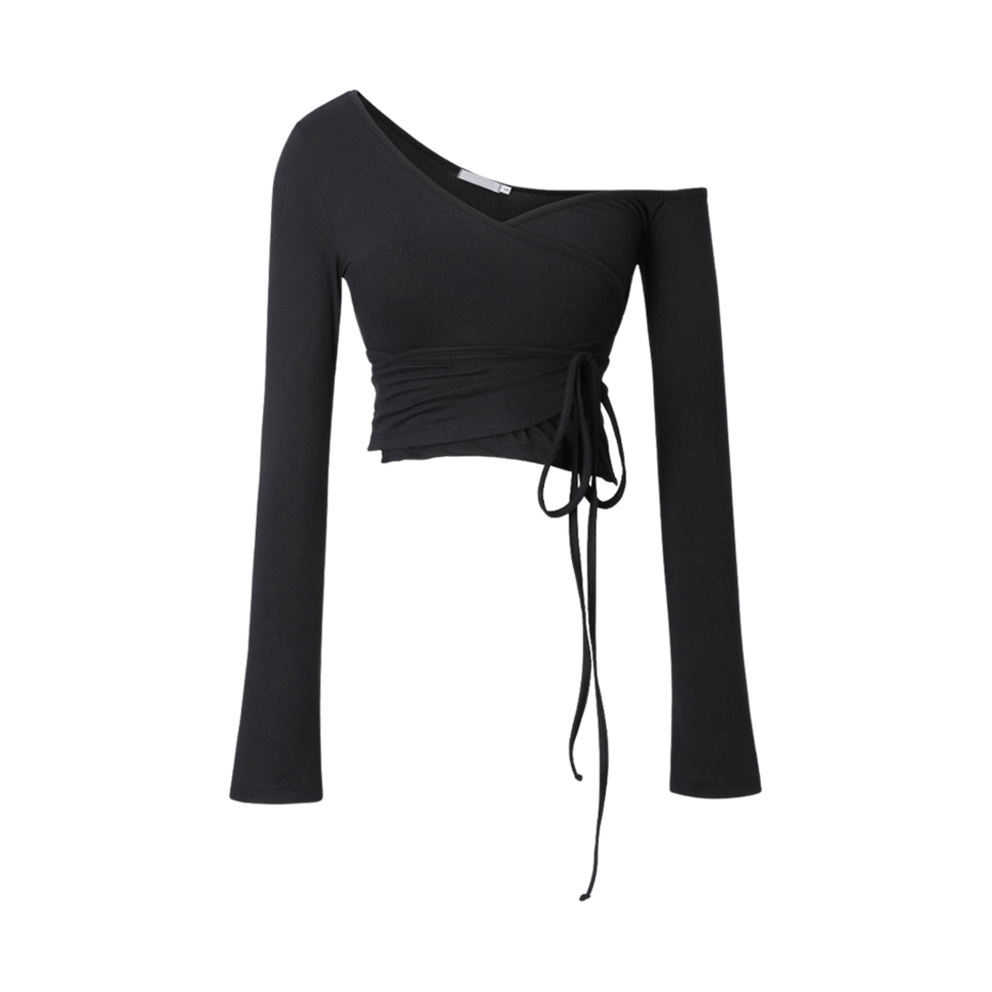 - (W) Threetimes Wrap-Tie Cardigan Black