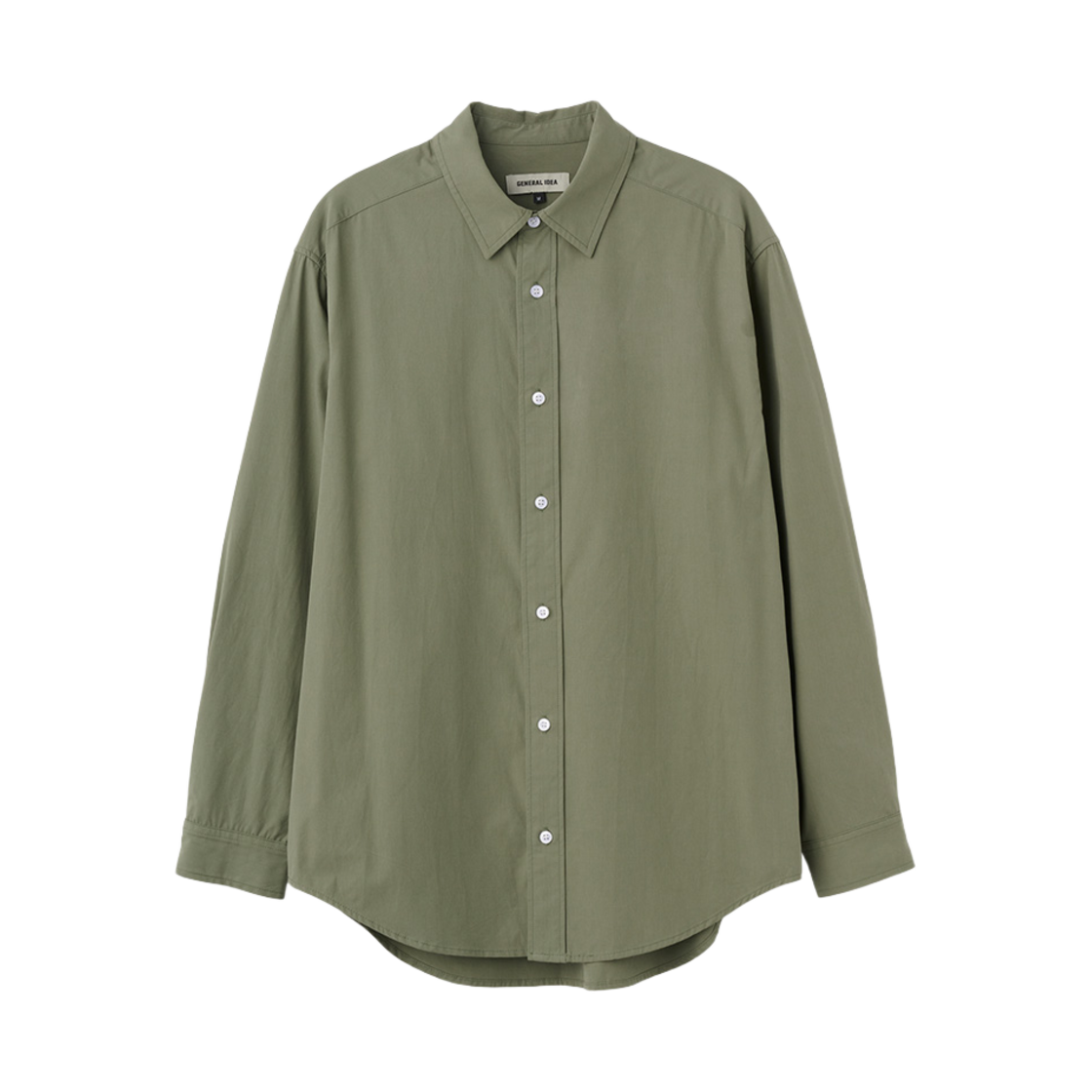 제너럴아이디어 유니섹스 뉴클래식 포플린 셔츠 올리브