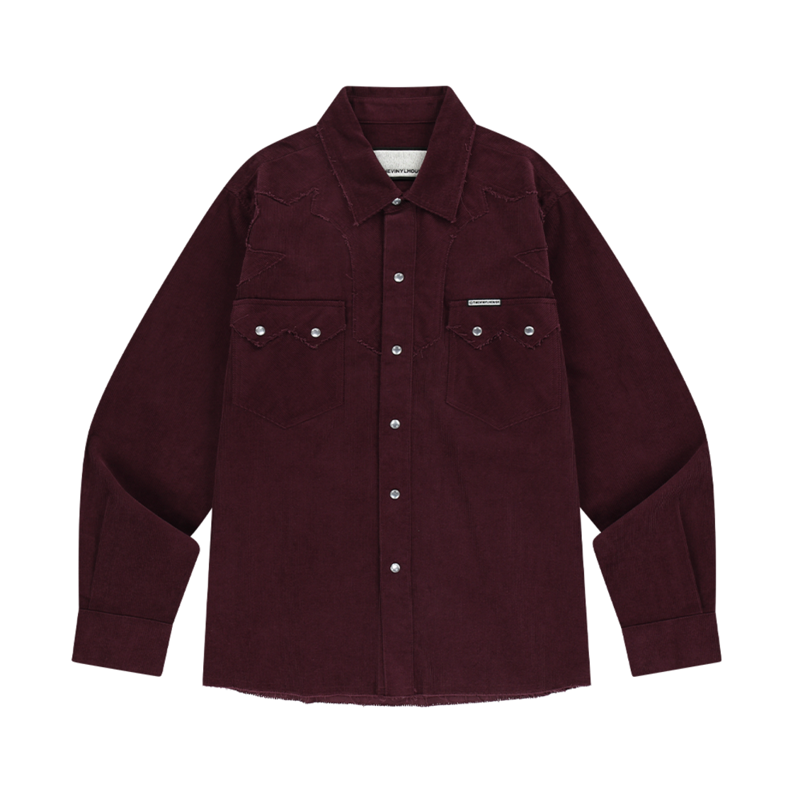 더바이닐하우스 코듀로이 웨스턴 셔츠 버건디(Thevinylhouse Corduroy Western Shirts Burgundy)