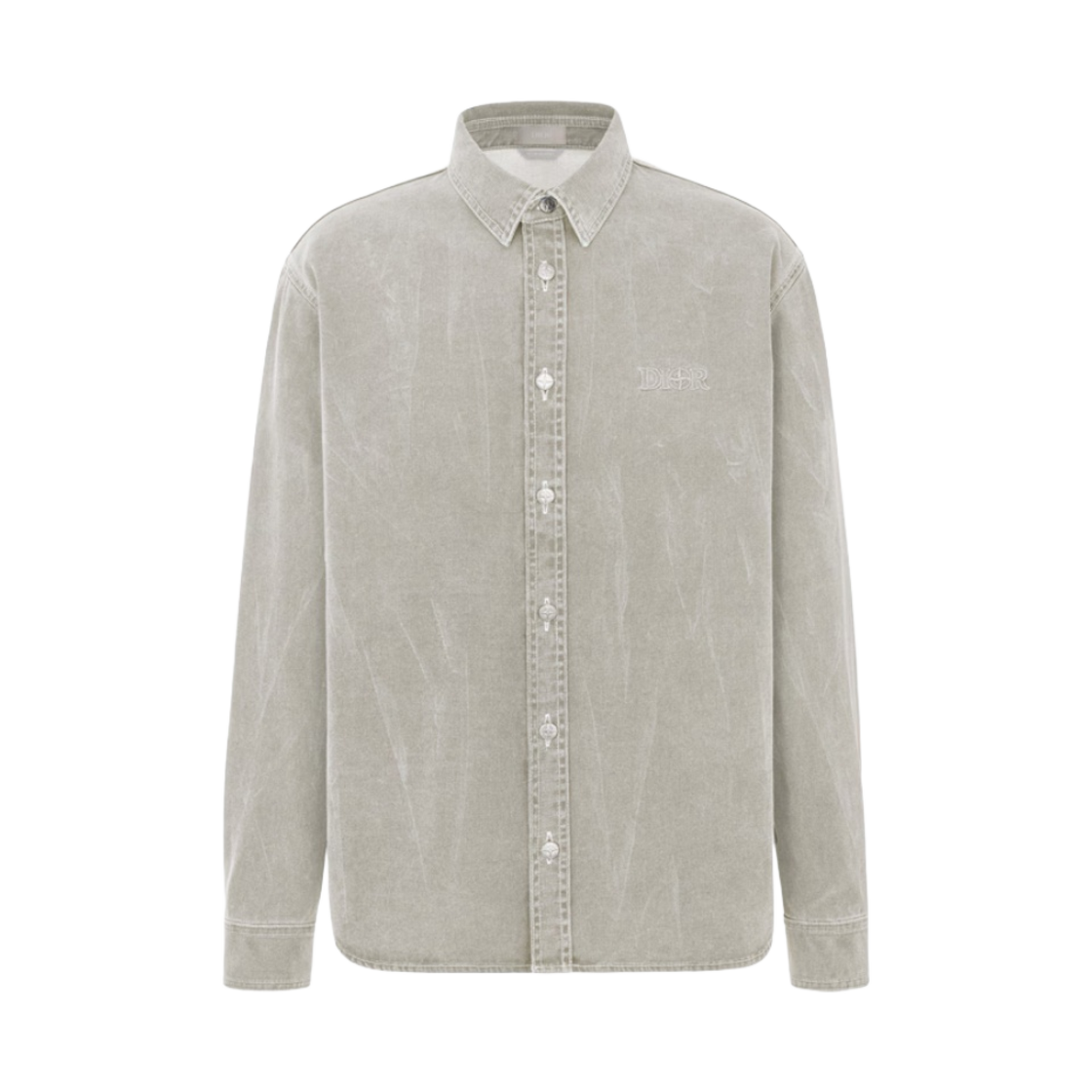 디올 x 스톤 아일랜드 코튼 오버셔츠 블루