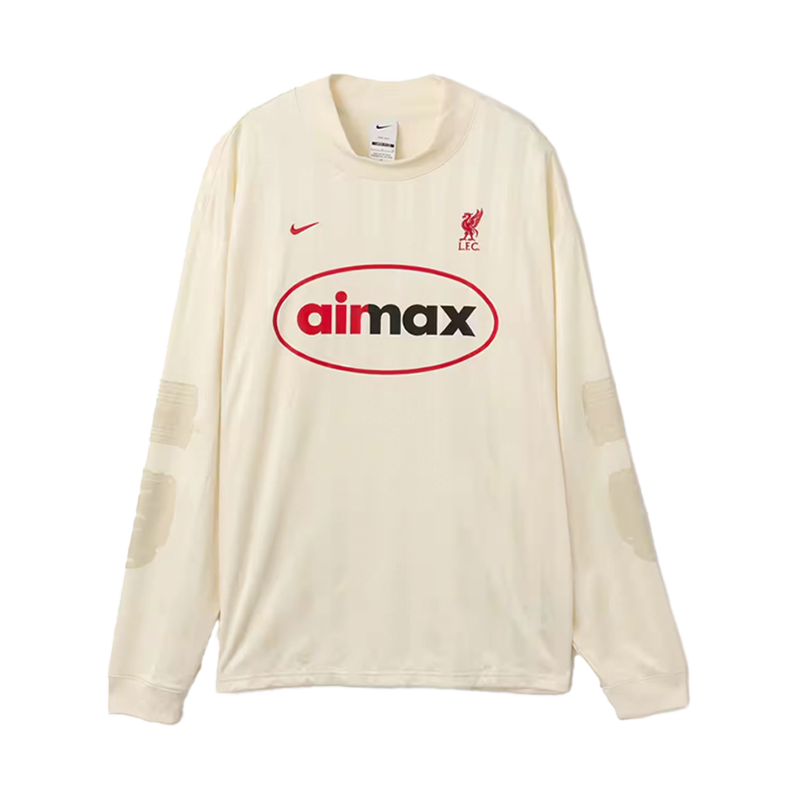 나이키 리버풀 FC 컬처 오브 풋볼 스페셜 에디션 드라이 핏 사커 롱슬리브 탑 코코넛 밀크 짐 레드