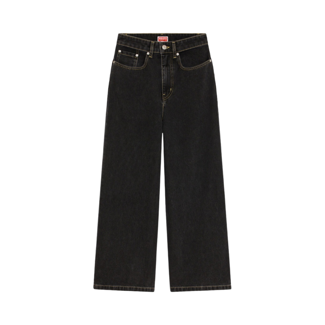 FC62DP2039EJ (W) Kenzo Sumire Cropped Jeans Black