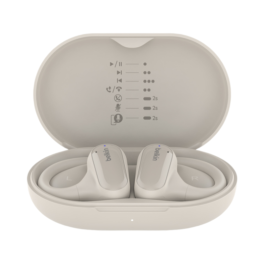 AUC013btSA Belkin SoundForm Clear-Fit Earbuds Sand