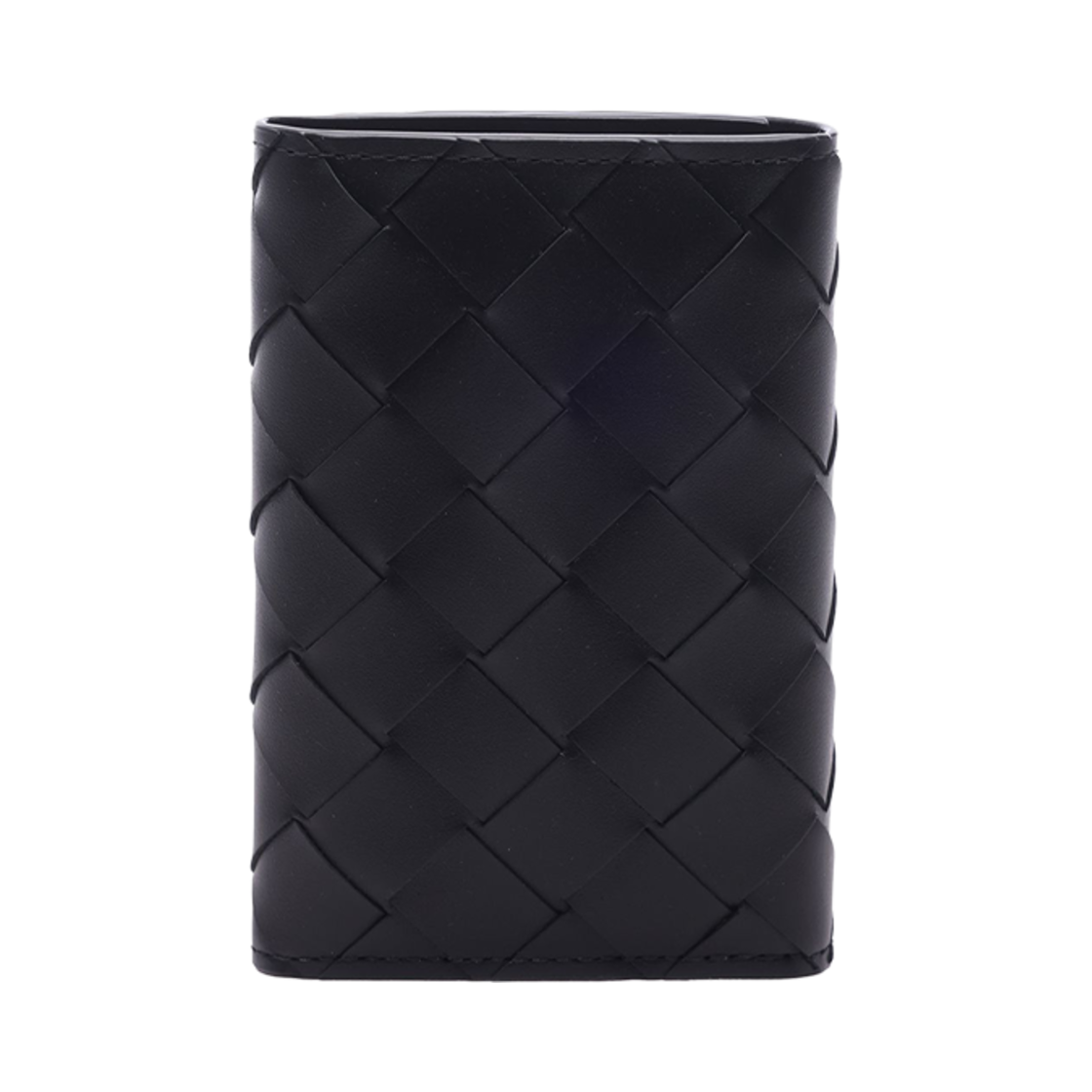 630336V3US18803 Bottega Veneta Intrecciato Key Case Black