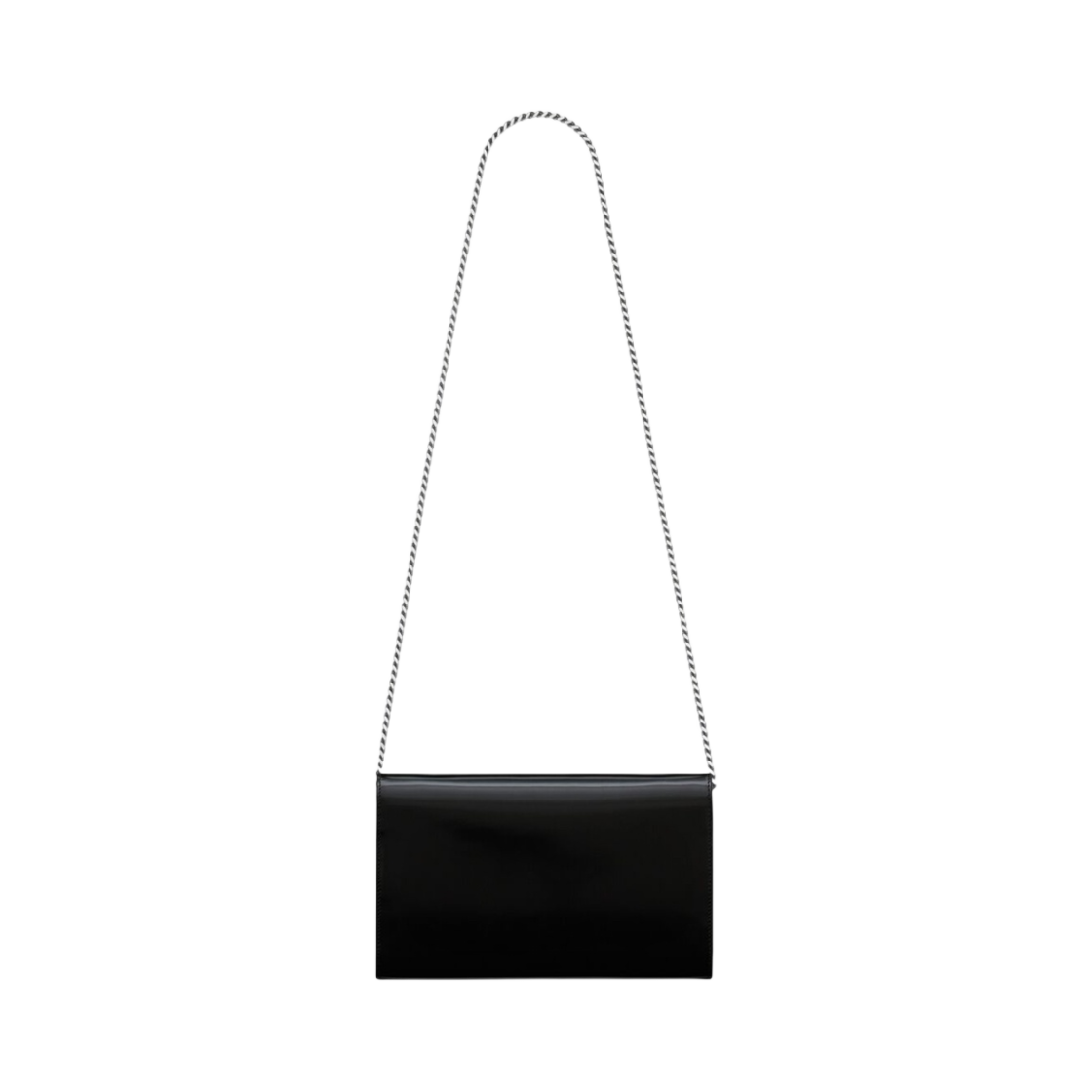 생로랑 브러쉬드 레더 카산드라 체인 지갑 블랙(Saint Laurent Cassandre Chain Wallet in Brushed Leather Black) - 2
