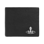 Vivienne Westwood Logo Saffiano Wallet Black
