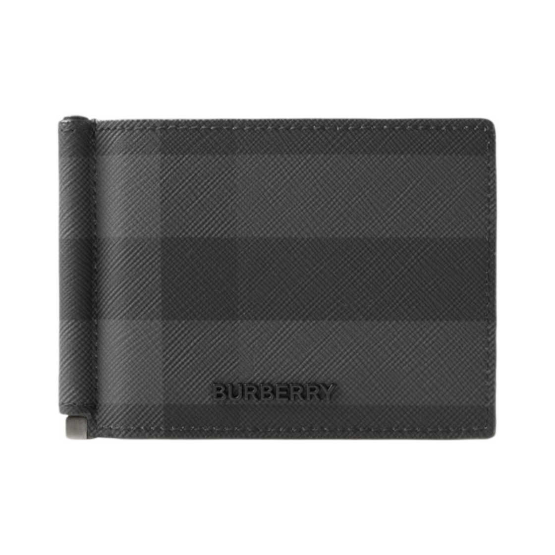버버리 체크 머니 클립 지갑 차콜(Burberry Check Money Clip Wallet Charcoal) - 1
