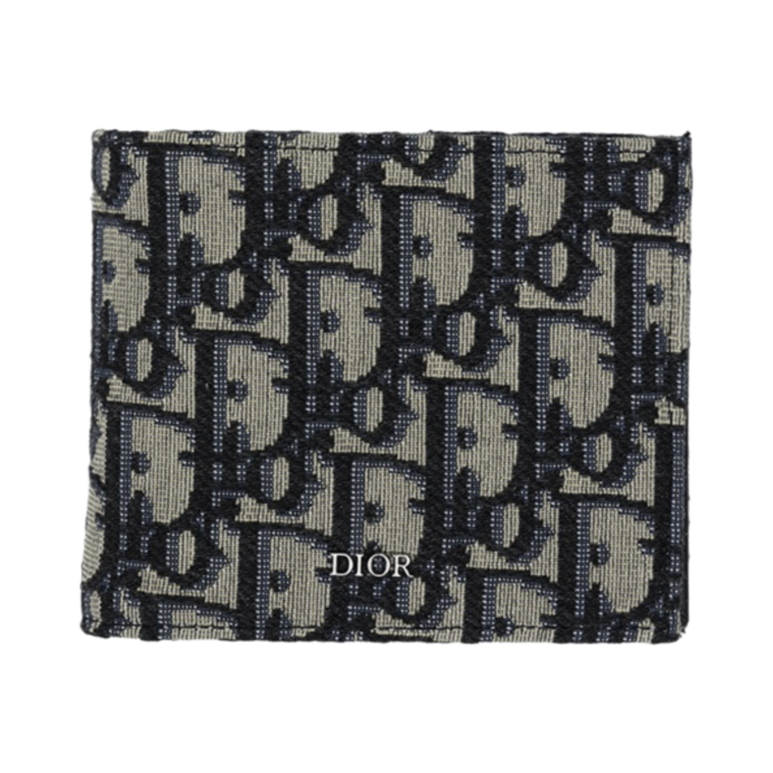 2OBBC027YSE-H05E Dior Compact Coin Wallet Beige & Black Dior Oblique Jacquard