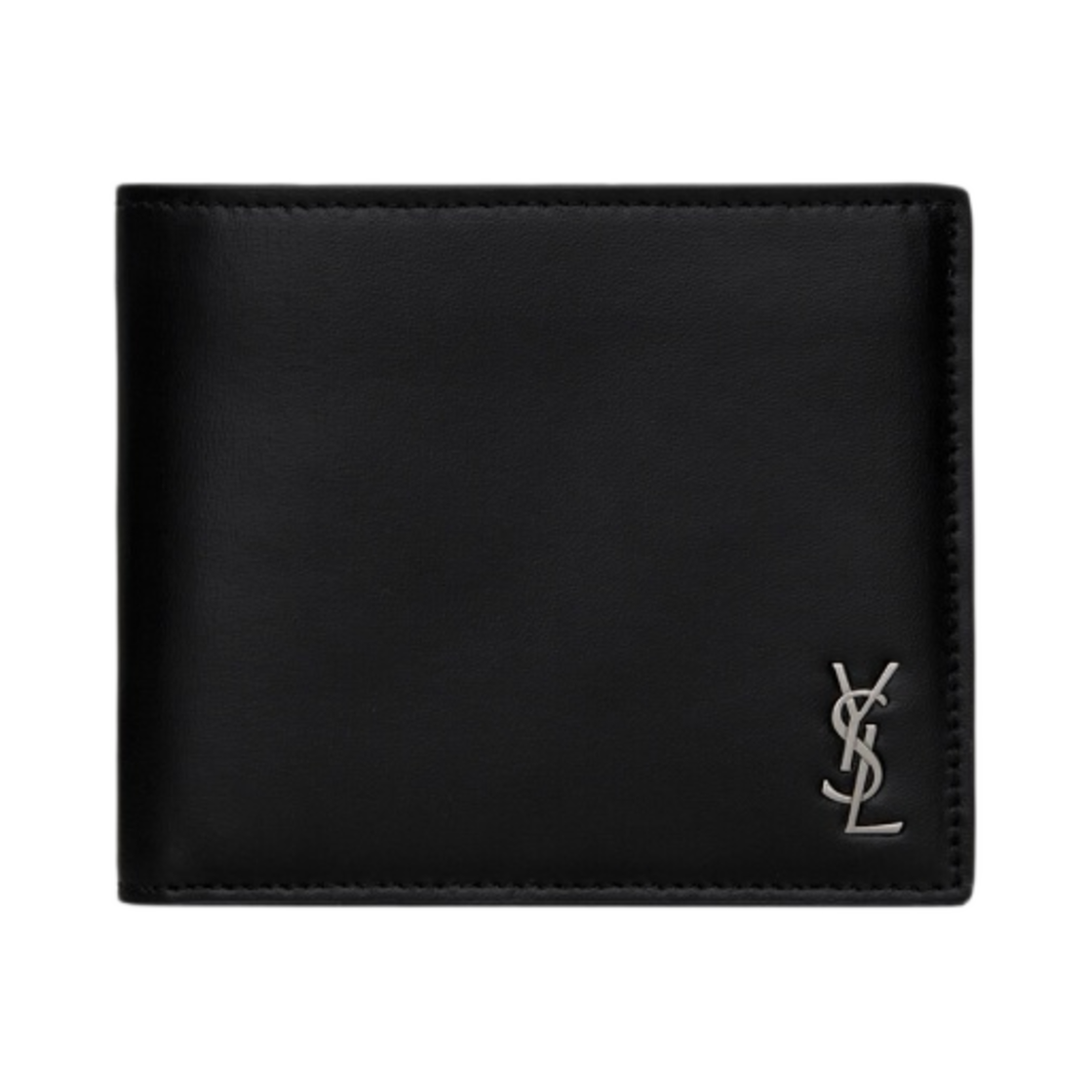 생로랑 매트 레더 타이니 카산드라 이스트/웨스트 지갑 블랙(Saint Laurent Tiny Cassandre East/West Wallet in Matte Leather Black)