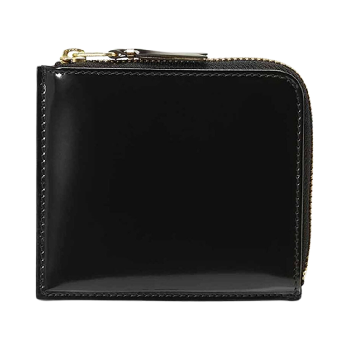 SA3100MI Comme des Garcons SA3100MI Mirror Inside Zip Wallet Black Gold