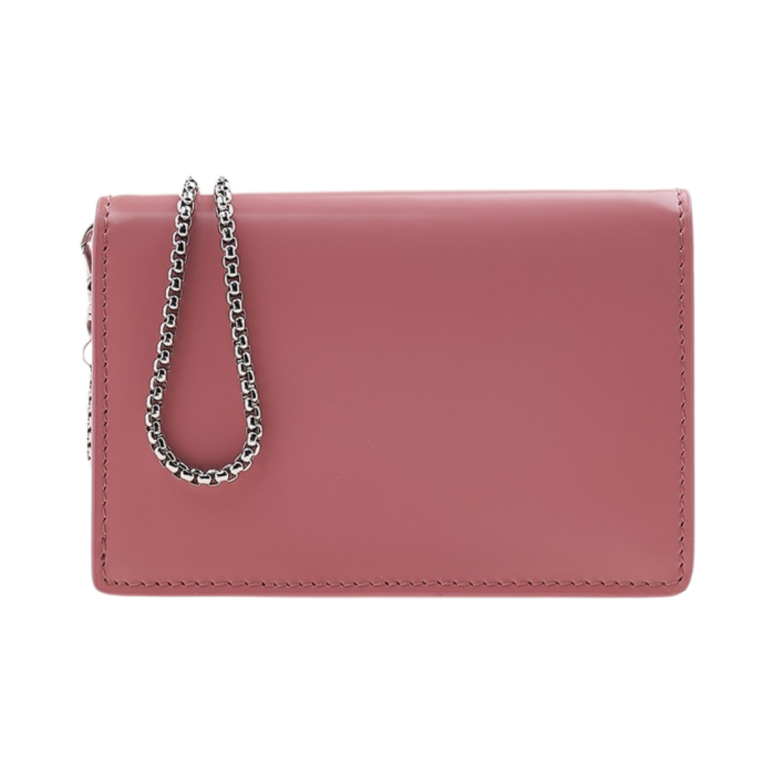 프라다 숄더 스트랩 브러쉬드 레더 카드 홀더 페탈 핑크(Prada Brushed Leather Card Holder with Shoulder Strap Petal Pink) - 3