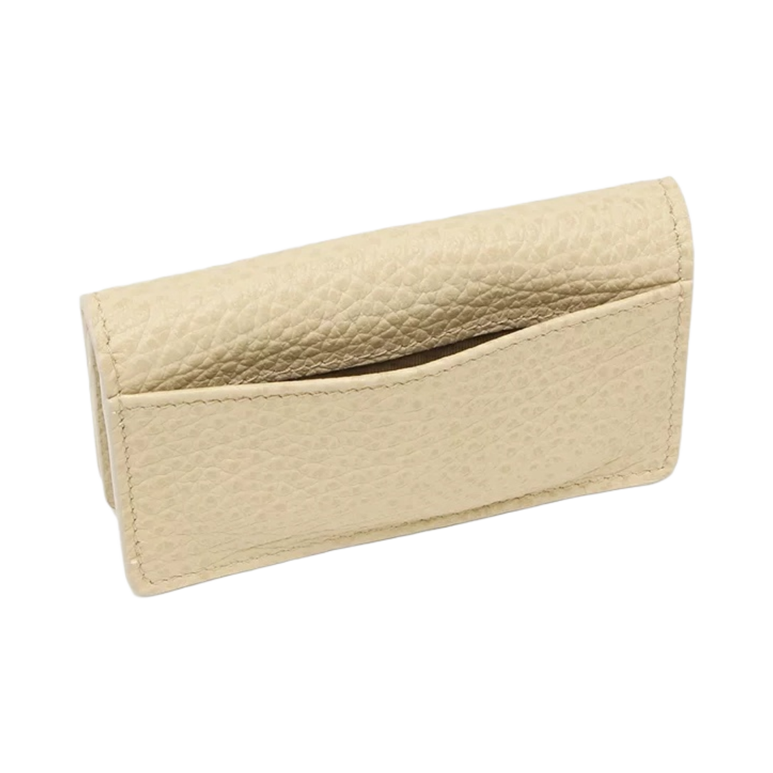 메종 마르지엘라 스티치 레더 플랩 카드 홀더 아몬드(Maison Margiela Stitch Leather Flap Card Holder Almond) - 4