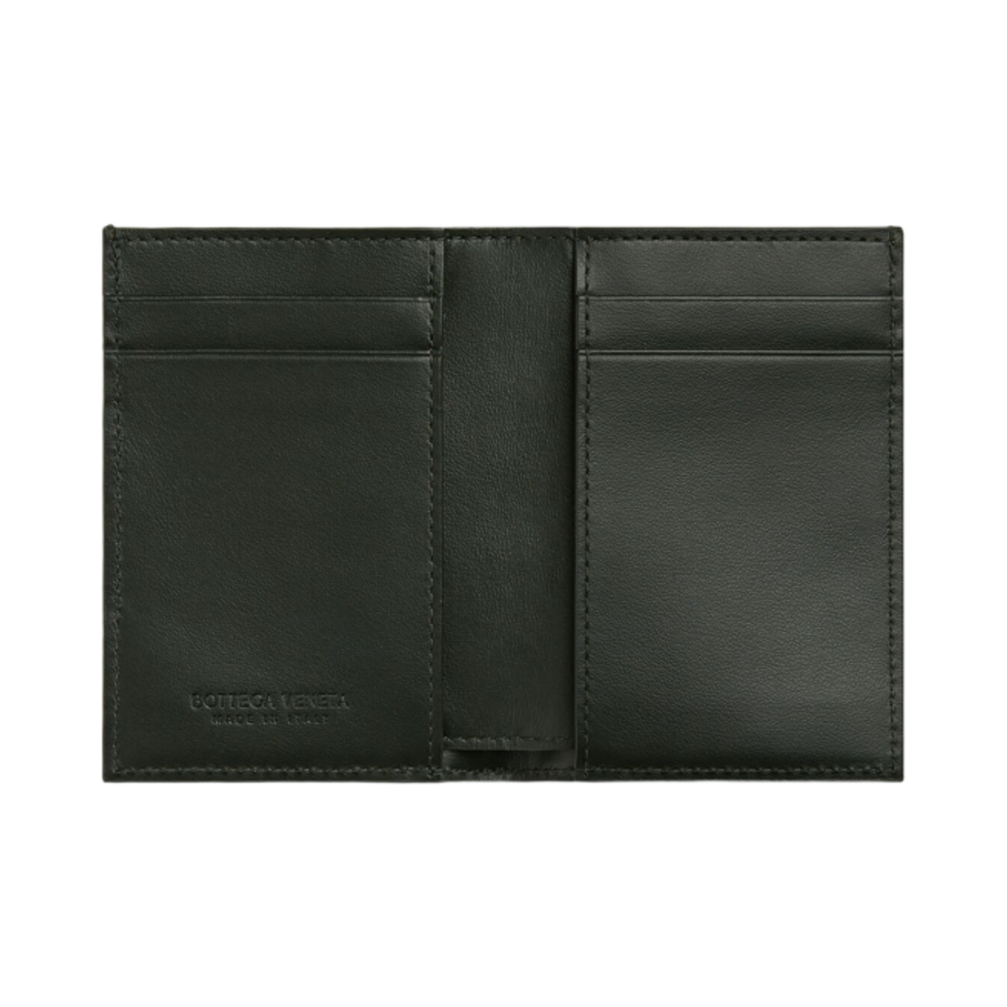 보테가 베네타 인트레치아토 다이애그널 슬림 플랩 카드 케이스 다크 그린(Bottega Veneta Intrecciato Diagonal Slim Flap Card Case Dark Green) - 2