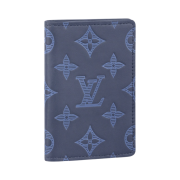Louis Vuitton Pocket Organizer Monogram Navy Blue