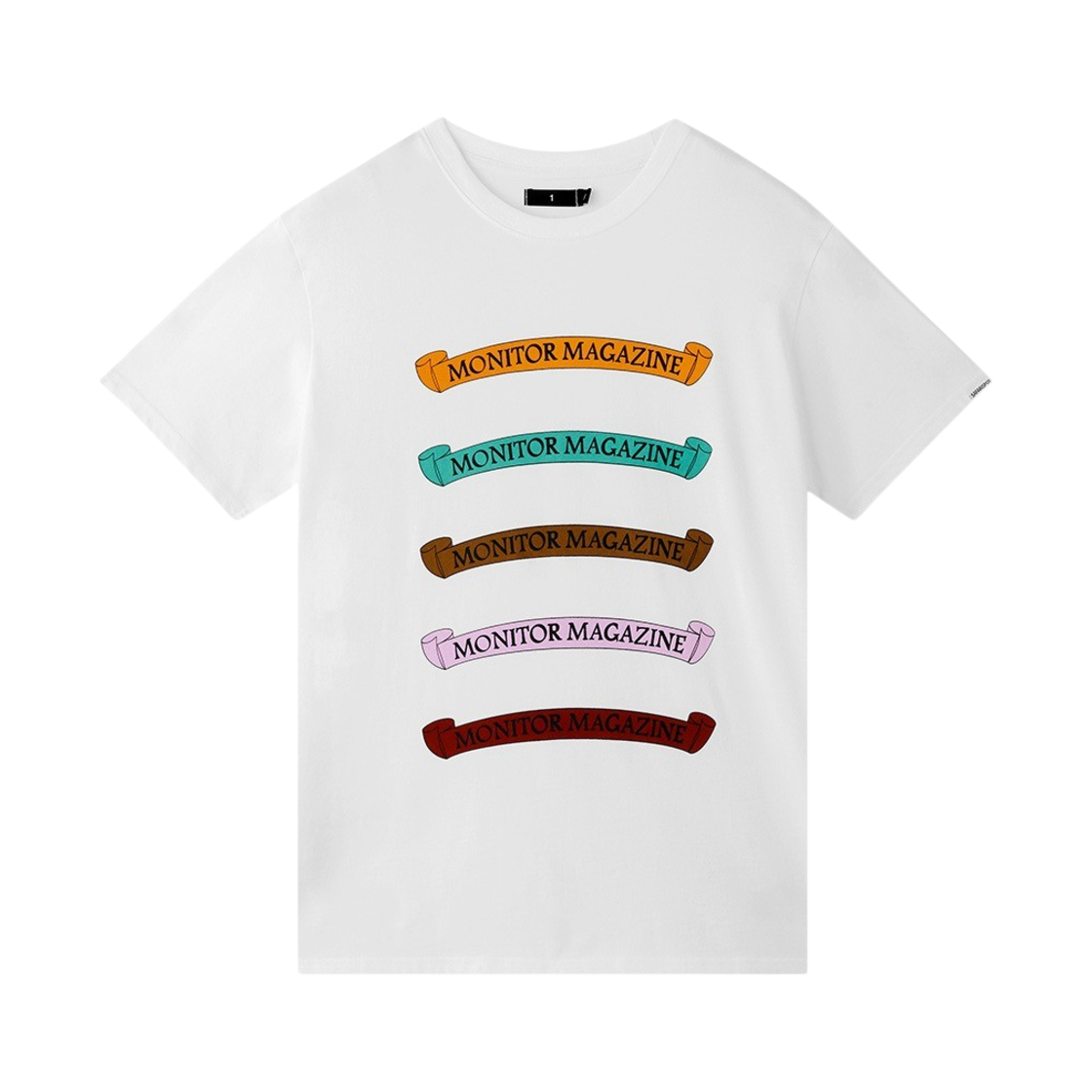 사파리스팟 플래그 매거진 티 화이트