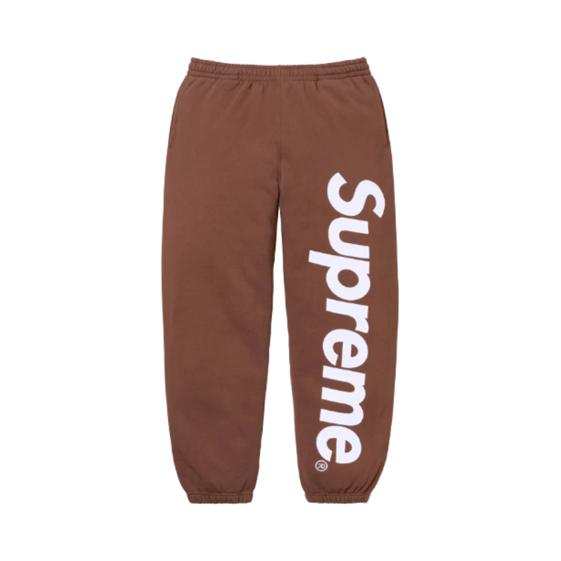 - Supreme Satin Applique Sweatpants Brown - 24FW