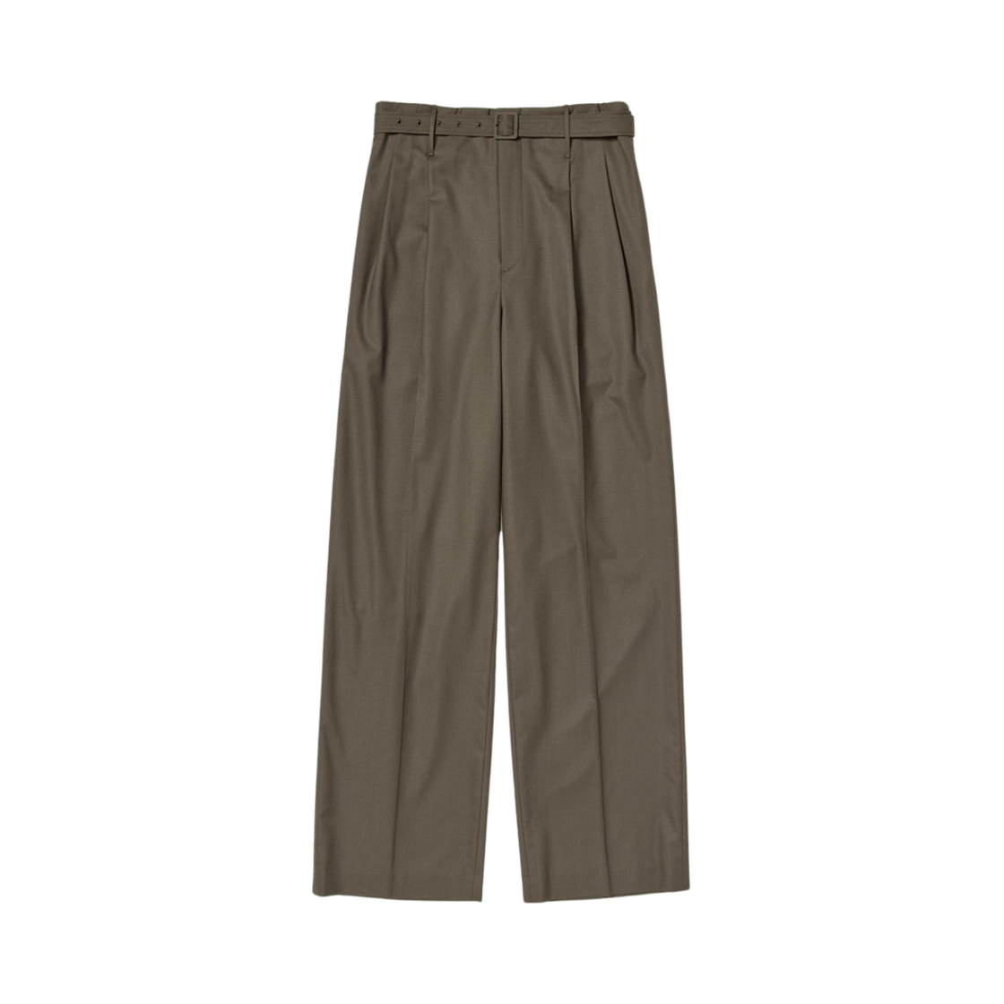 (W) 오라리 슈퍼 파인 트로피컬 울 슬랙스 다크 카키