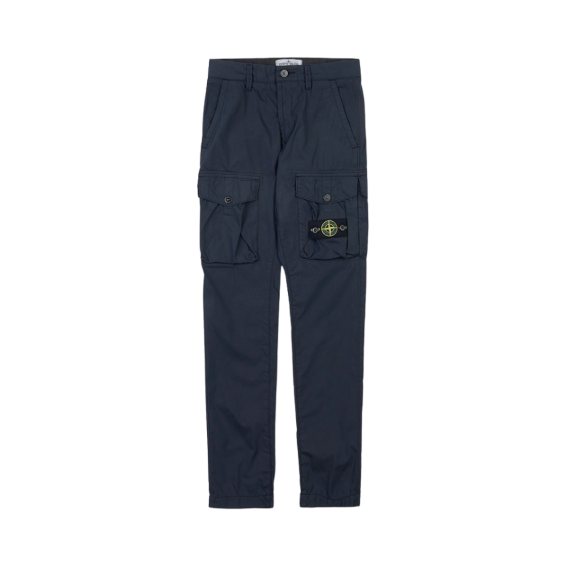 781630301-V1020 (Kids) Stone Island 30301 Wappen Logo Cargo Pants Navy Blue - 23SS