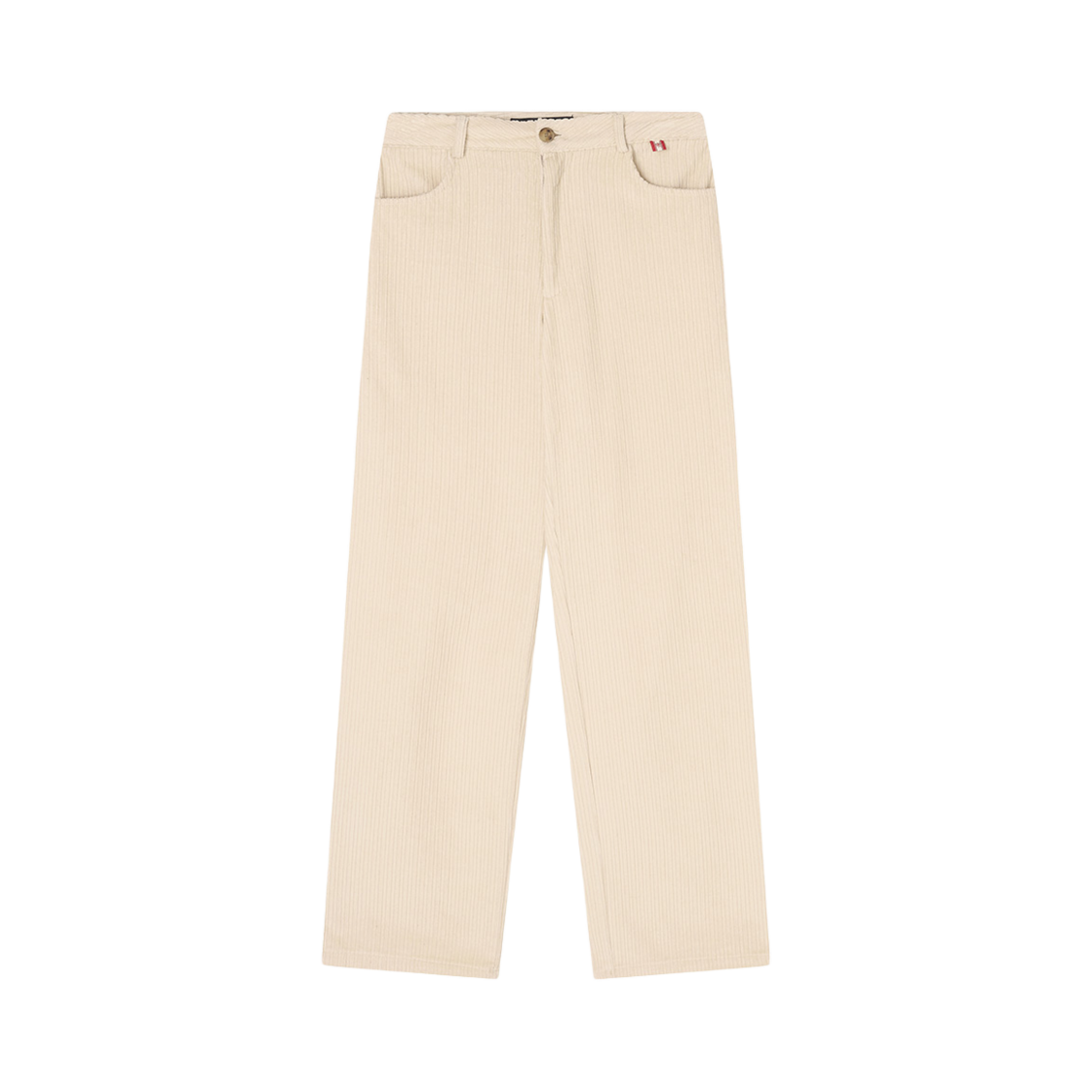 LPT-ST-CORD-CM Menasoo Corduroy Straight Pants Cream