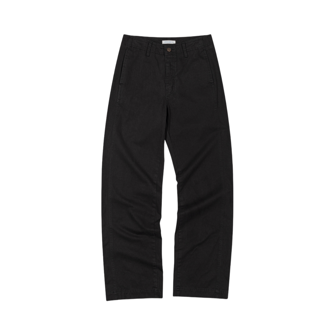 (W) 로우클래식 워시드 코튼 팬츠 블랙((W) Low Classic Washed Cotton Straight-Fit Pants Black)