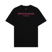 Wooyoungmi Pink Back Logo T-Shirt Black - 21SS