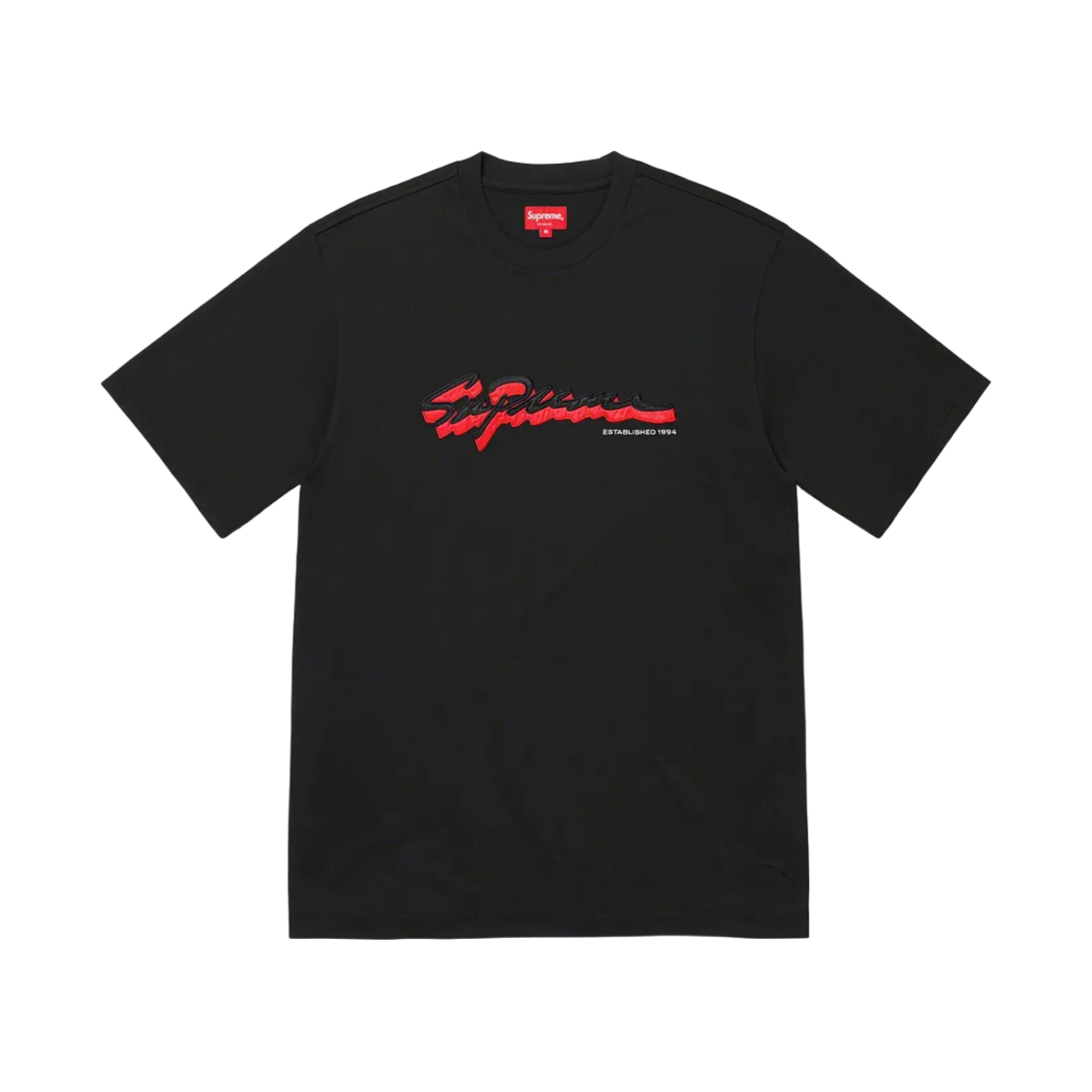슈프림 쉐도우 스크립트 숏슬리브 탑 블랙 - 22FW(Supreme Shadow Script S/S Top Black - 22FW) - 1