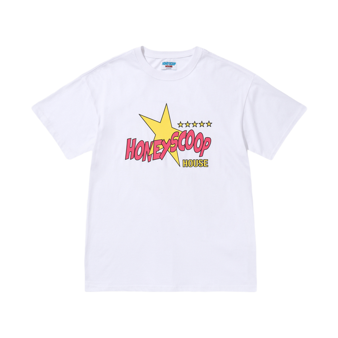 HSH24TS104WH Honey Scoop House Pop Star T-Shirt White - 대표 이미지 #1