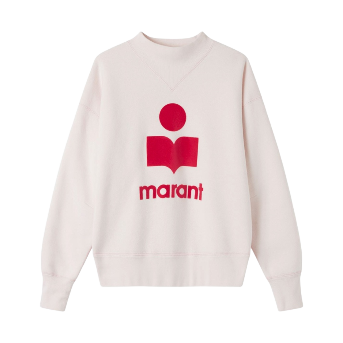 (W) 이자벨 마랑 모비 로고 스웨트셔츠 라이트 핑크 - 23SS((W) Isabel Marant Moby Logo Sweatshirt Light Pink - 23SS) - 1