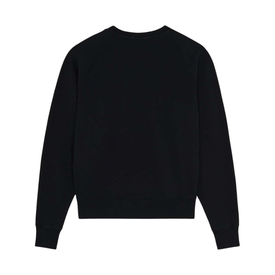 (W) 메종 키츠네 드레스드 폭스 패치 어드저스티드 스웨트셔츠 블랙((W) Maison Kitsune Dressed Fox Patch Adjusted Sweatshirt Black) - 2