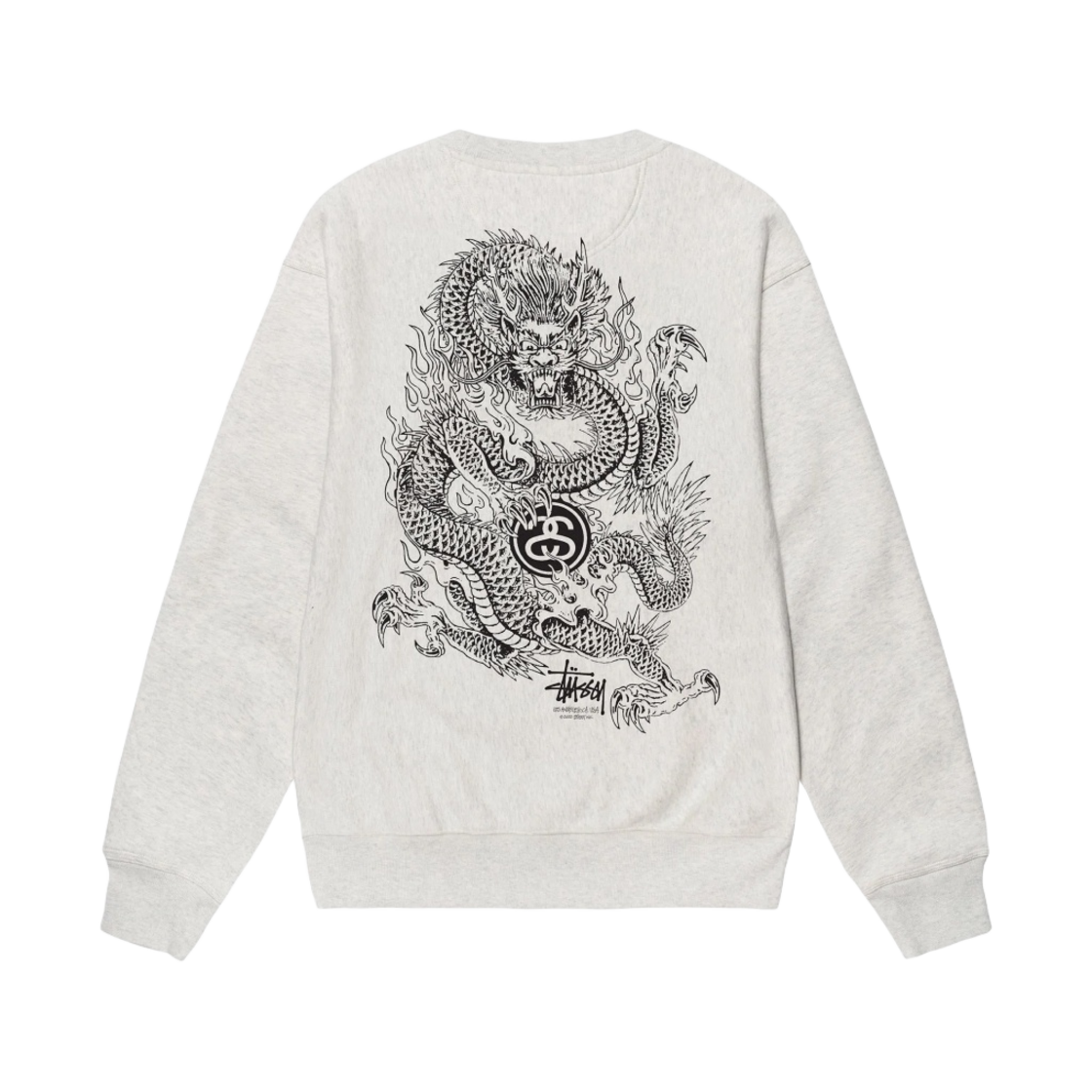 스투시 드래곤 크루넥 애쉬 헤더 | Stussy | KREAM